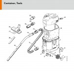 Stihl SE 121 E Automatic Switch-on Vacuum Cleaner Spare Parts